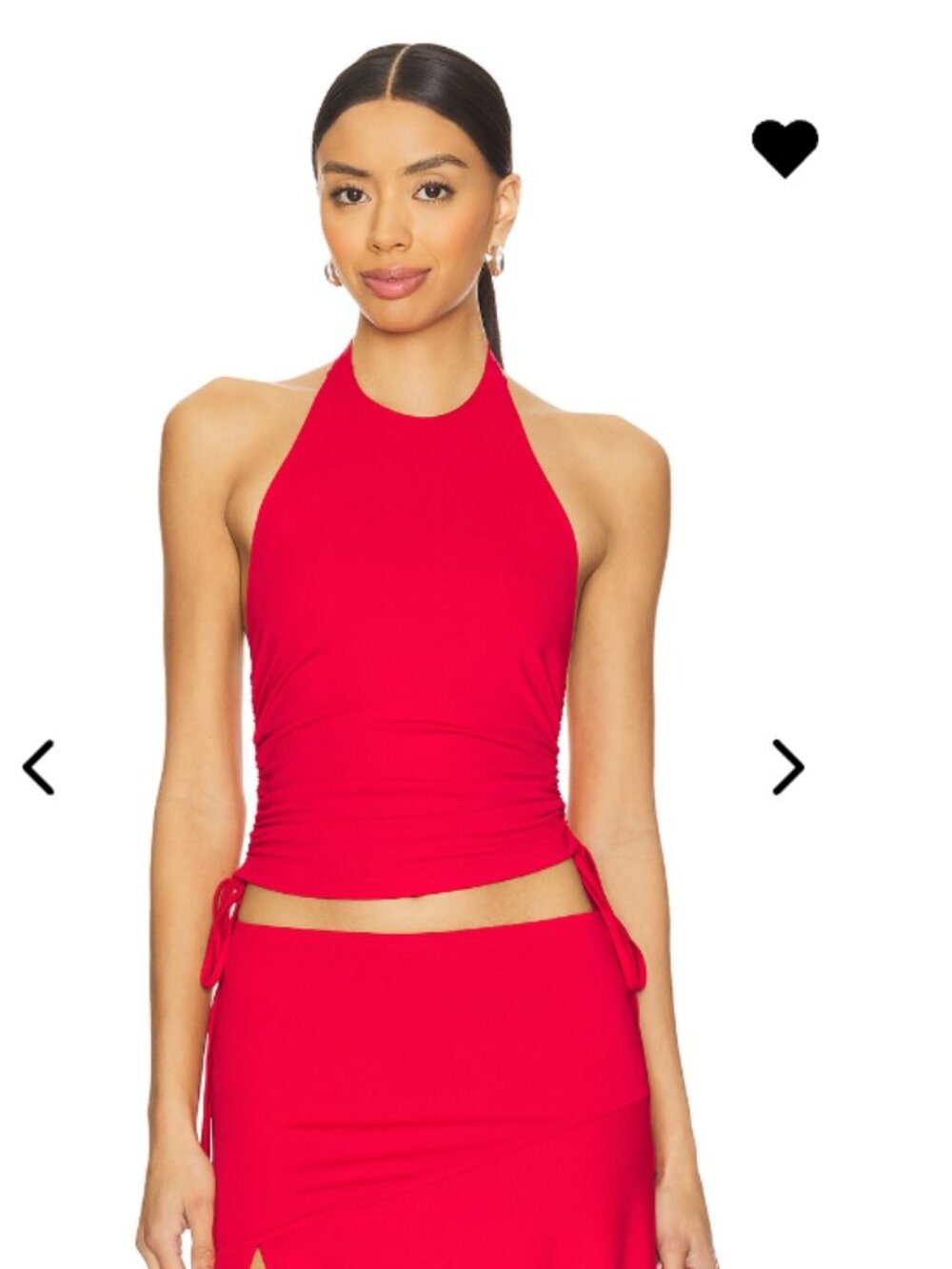 NWT Size S red Revolve Cammie Halter Top superdown
